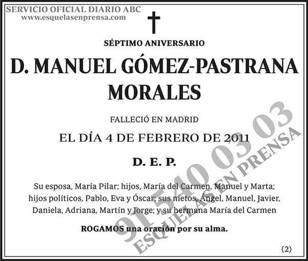 Manuel Gómez-Pastrana Morales